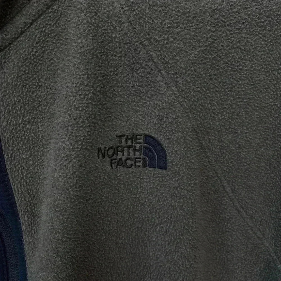 North Face Jacket Womens Large Full Zip Long Sleeve Gray Fleece Pockets - Picture 9 of 9